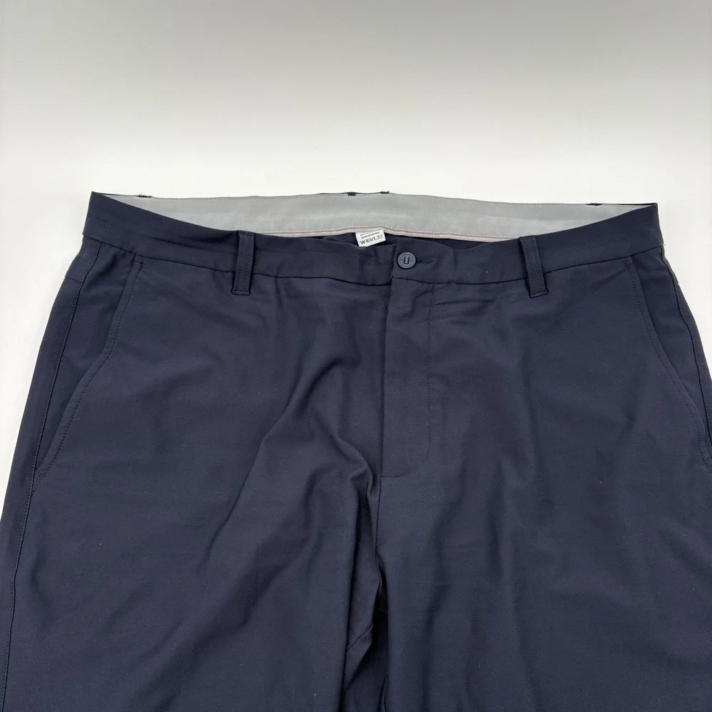 FootJoy Tour Fit Golf Pants Mens 40x32 Navy Blue Performance Stretch Chino 24491